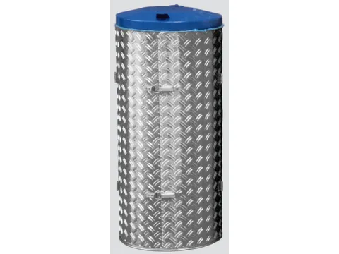 Afvalverzamelaar 120 Liter Rvs/Aluminium Deksel Ral5010