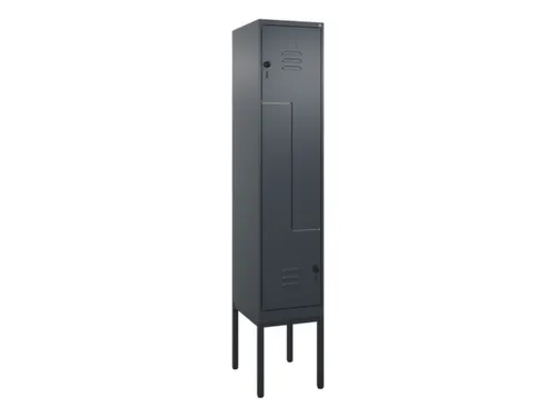Z-garderobekast,HxBxD 2120x400x500mm,vak B 200/400mm,draaigrendel