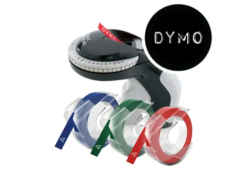 Labeltape Dymo rol 9mmx3M glossy vinyl assorti S0847750
