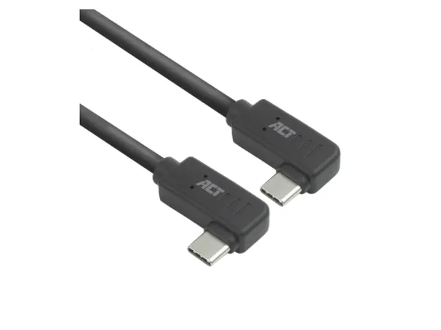Câble ACT USB-C coudé droite/gauche 10 Gbps 1m