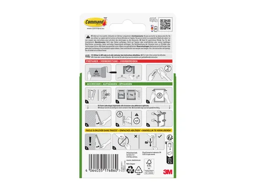 Bevestigingsstrip Command groot klik vast 7,2kg wit