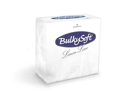 BulkySoft Servetten Wit Airlaid 1laags 40x40cm 1000 Stuks