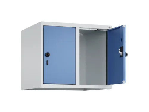 opzetkast,v. locker,2vak.,vak B 300mm,HxBxD 500x600x500mm,draaigrendel