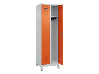 locker,HxBxD 1950x600x500mm,2vak,vak B 300mm,cil.-slot,voeten - 2
