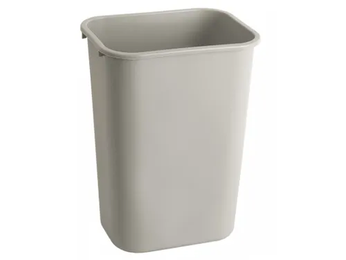 Rechthoekige afvalbak 39 liter grijs Rubbermaid