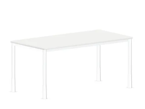 In hoogte verstelbaar bureau,HxBxD 720-840x1600x800mm,Bl-wit