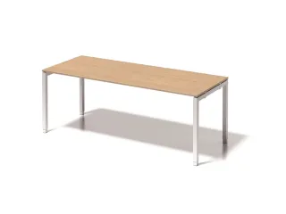 In hoogte verstelbaar bureau,HxBxD 650-850x2000x800mm,blad esdoorn - 1