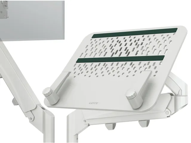 Bras double écran et ordinateur portable Leitz Ergo Gris