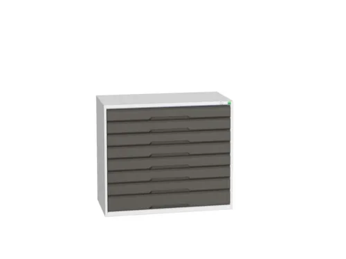 ladekast HxBxD 900x1050x550mm 8laden romp RAL7035 front RAL7016