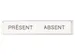 Kopstrook Present & Absent Wit Franstalig