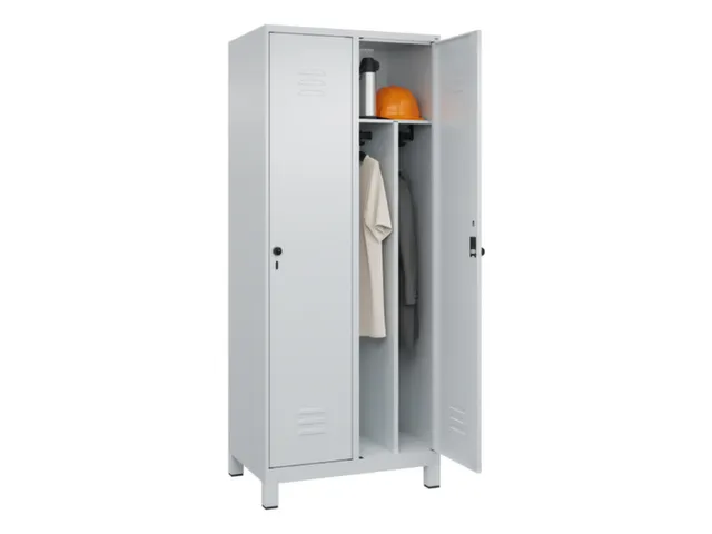locker voor scheiding van kleding,HxBxD 1950x800x500mm,2vak