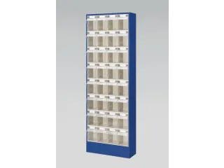 Transparante Magazijnbakken 32Bakken Abs-Kunststof Corpus Ral5010 - 2