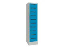 Postsorteerkast 1850x430x500mm 10 Vakken Ral7035 Front Ral5012