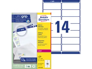 Adresetiket Avery QuickPeel L7163-100 99.1x38.1mm Wit 1400 Stuks - 6