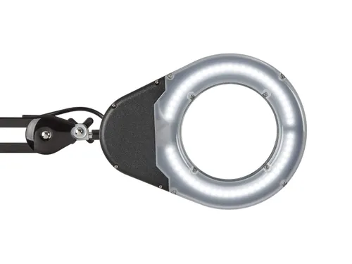 Loeplamp LED MAULviso Zwart met tafelklem