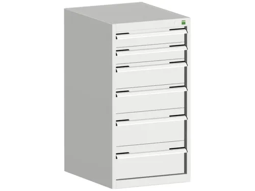 ladekast HxBxD 1000x525x525mm 6laden romp RAL7035 front RAL7035