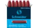 Inktpatroon Schneider Rood 6 stuks