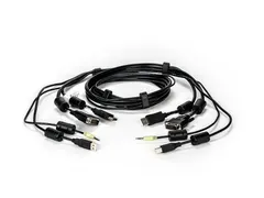 Vertiv Avocent CBL0178, 1,8 m, USB, USB, DVI-D, USB, 1-DVI-D, 1-DP, 1-
