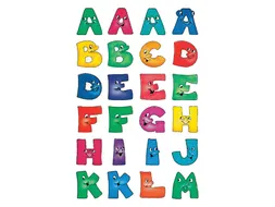 Etiket Herma 4194 28mm Letters met gezichten A-Z 48 stuks