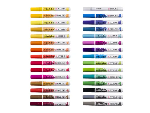 Ecoline Brush pen etui van 30 stuks set Primaire