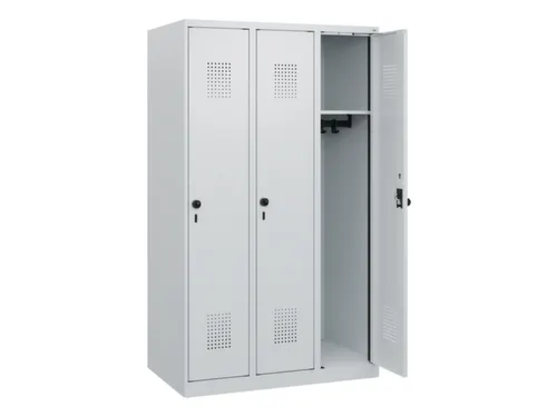 schoollocker,HxBxD 1530x900x500mm,3vak,vak B 300mm,draaigrendel