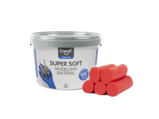Klei Creall supersoft rood 1750gram - 2