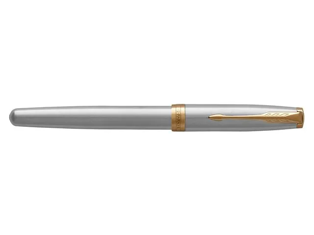 Vulpen Parker Sonnet Stainless steel GT Fijn