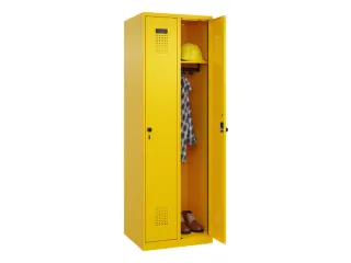 locker,HxBxD 1850x600x500mm,2vak,vak B 300mm,draaigrendel - 1