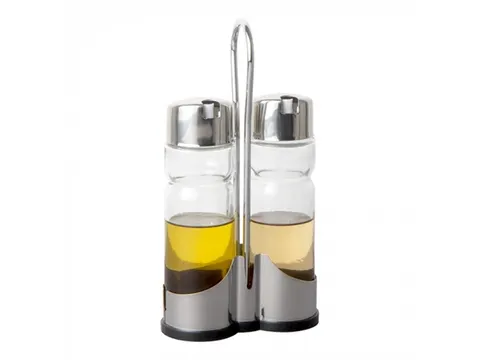 Menage 2-delig olie/azijn kunststof voet