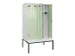 locker met bank,voor scheiding van kleding,HxBxD 2120x1200x815mm,4vak