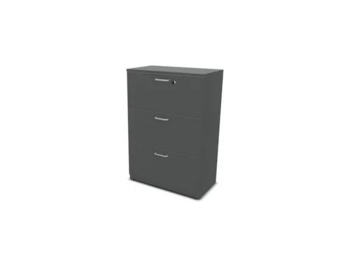Hangmappenkast Hxbxd 1070x800x445mm 3 Laden Ms-Donkergrijs