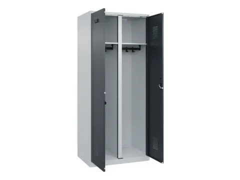 locker voor scheiding van kleding,HxBxD 1850x800x500mm,2vak