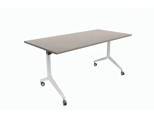 Schaffenburg Klaptafel 140x80cm Blad Grijs 25mm Frame Wit