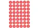 Agipa Kortinglabel -50% rood 192 stuks verwijderbaar