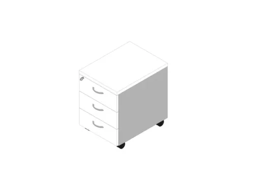 mobiel ladeblok,HxBxD 580x420x560mm,3lade(n),centr. vergrendeling