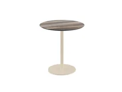 bistrotafel,HxØ 730x700mm,rond,schotelvoet zandkleuren