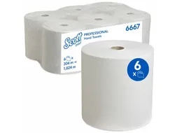 Scott Handdoekrol Wit 6667 no Touch 1-Laags