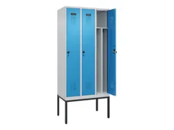 locker voor scheiding van kleding,HxBxD 2120x900x500mm,3vak