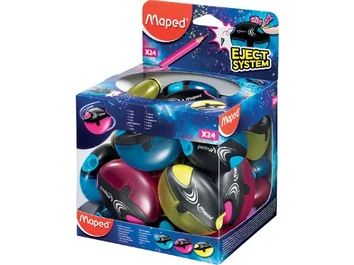 Puntenslijper Maped Galactic 1 gaats display à 24 stuks assorti