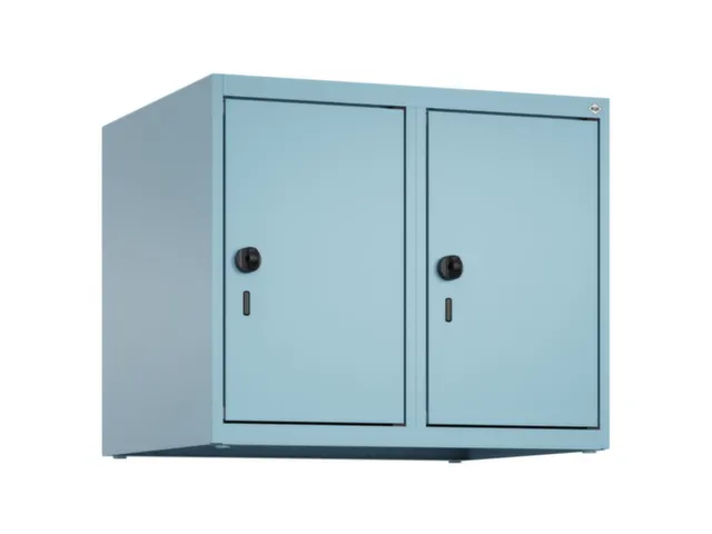 opzetkast,v. locker,2vak.,vak B 300mm,HxBxD 500x600x500mm,draaigrendel