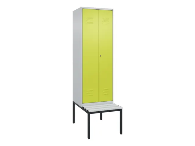 locker voor scheiding van kleding,HxBxD 2120x600x815mm,2vak