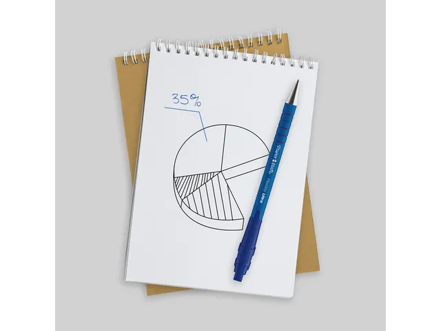 Balpen Paper Mate Flexgrip Ultra medium blauw blister à 5 stuks