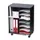 transportwagen,HxBxD 699x545x335mm,7vakken,romp grijs/zwart