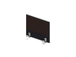 opzetpaneel bureau aanbouw zijkant CC-zwart BN2036-bruin 600mm