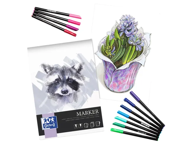 Tekenblok Oxford Marker A3 15 vel 180 gram