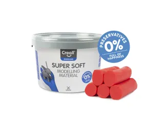 Klei Creall supersoft rood 1750gram - 3