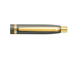 Balpen SHEAFFER VFM 9427 Glossy Light Gray met PVD Gold-Tone Trim - 10