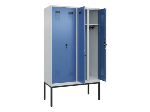 locker voor scheiding van kleding,HxBxD 2120x1200x500mm,4vak