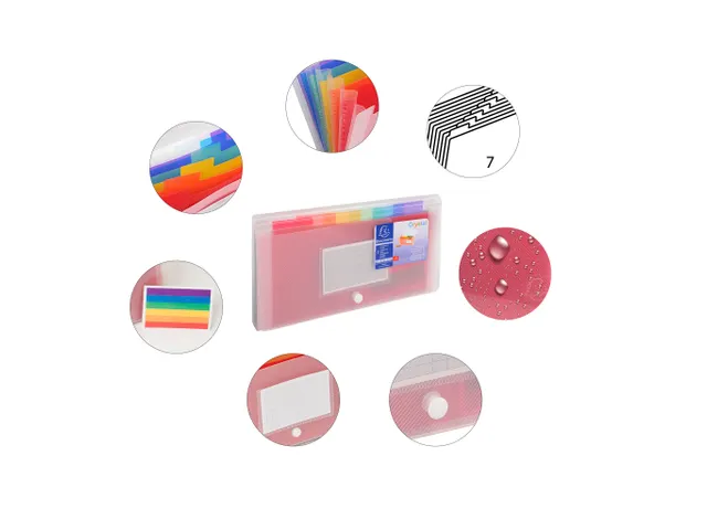 Trieur midi 7 compartiments en polypropylène Crystal - 14x26cm - Cris