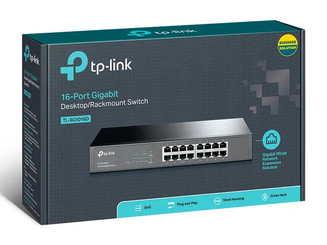 16-Port Gigab. ECO-Switch 19IN